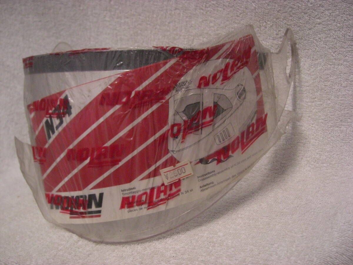 ◇新品 デットストック 当時物 NOLAN ノーラン N34 シールド クリアー 検索 希少品 レア レトロ ヴィンテージ拍卖