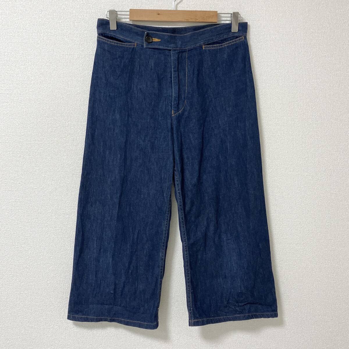 AD2012 tricot COMME des GARCONS ワイド デニムパンツ Mサイズ トリココムデギャルソン ガウチョ archive 4120219拍卖