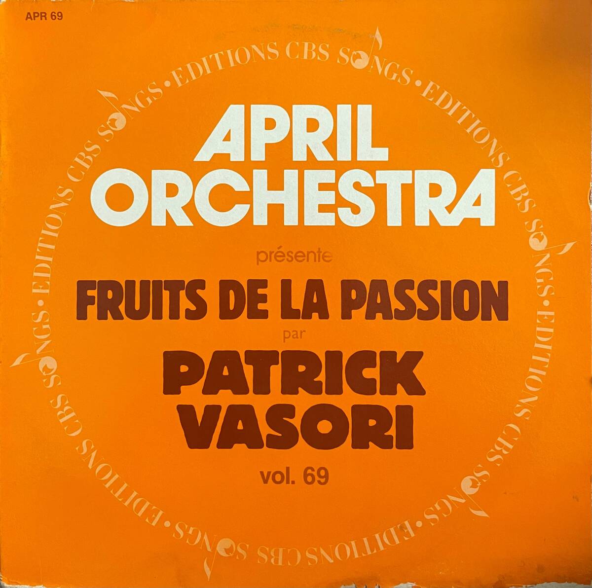 Patrick Vasori April Orchestra Vol. 69 Prsente Fruits De La Passion拍卖