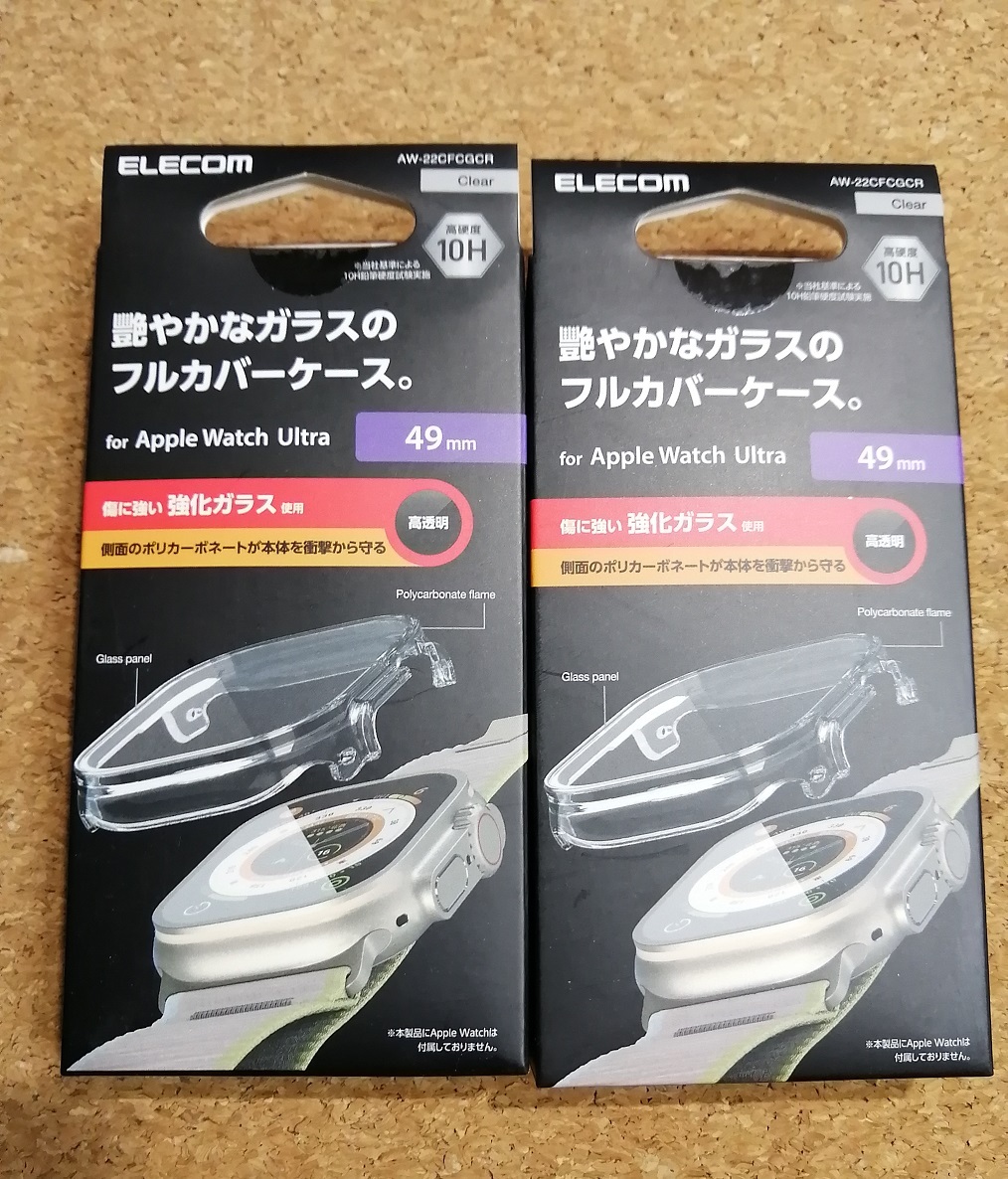【2個】エレコム Apple Watch Ultra 49mm フルカバーケース プレミアムガラス 高透明クリア AW-22CFCGCR 4549550276481拍卖