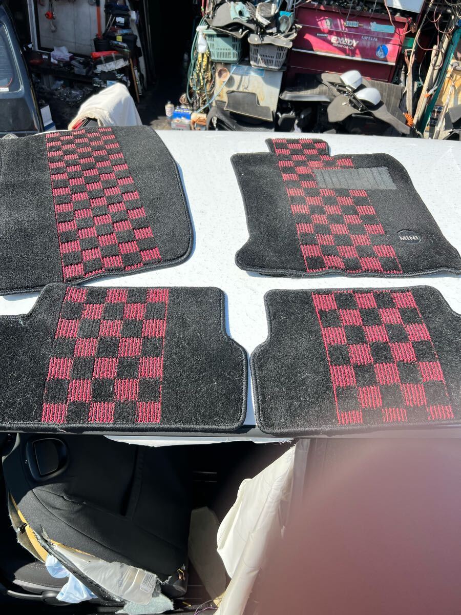 BMW MINI ミニ クーパーS MF16S マット フロアマット 1台分 汚れ有 擦れ有 送料着払い 引き取り歓迎 MF16拍卖