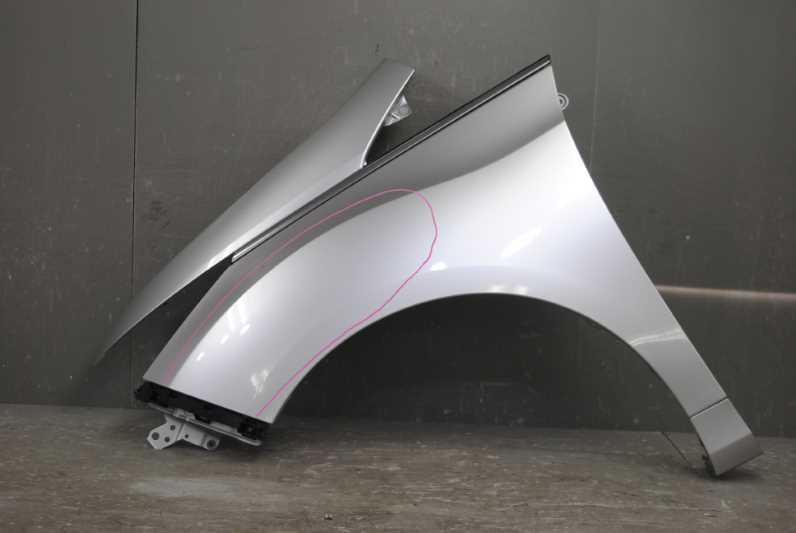オデッセイ G 前期 (RC2 RC1) 純正 左 前 フロント フェンダーパネル Fフェンダー NH704M 銀 シルバー s017761E拍卖
