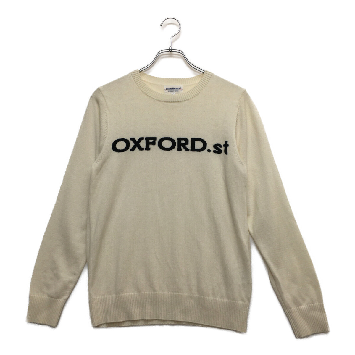 coco 中古【値下げ】ジャックバニー Jack Bunny!! メンズ セーター 4(M) ホワイト系 長袖クルーネックレターパックプラス発送可 97853拍卖