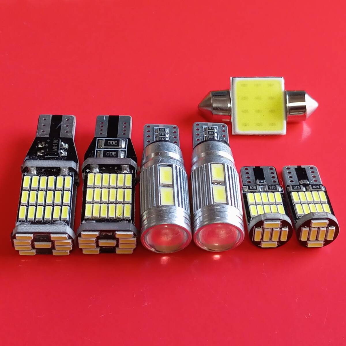 爆光7個セット!S321 331系 アトレーワゴン ルームランプ バックランプ ナンバー灯 T10 LED ホワイト ダイハツ /45/26/t31/10拍卖