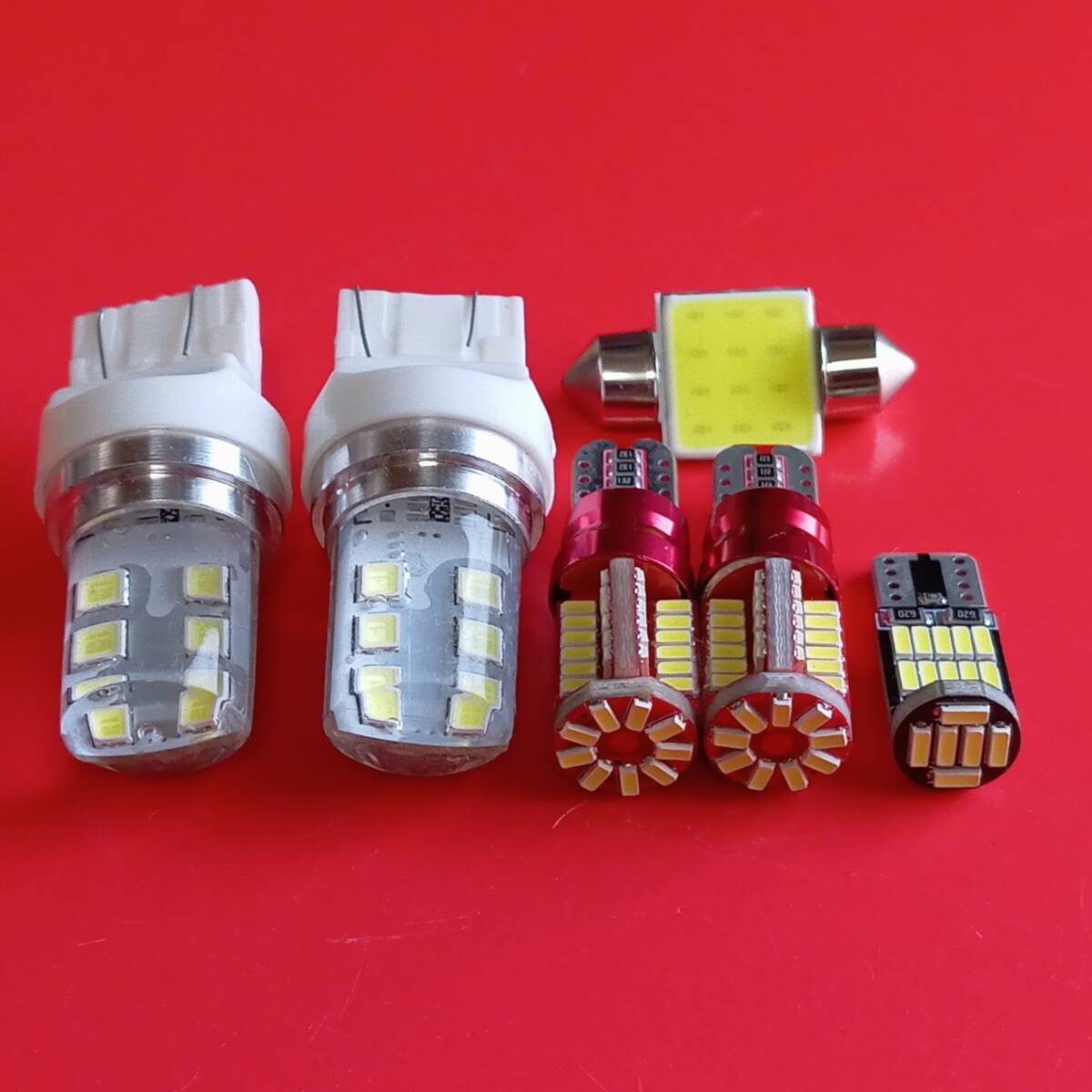 R1 RJ1 RJ2 爆光!LED ルームランプ ポジション バックランプ ナンバー灯 6点セット ホワイト スバル /12/57/26/t31拍卖