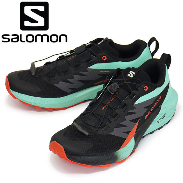 Salomon (サロモン) L47698200 SENSE RIDE 5 男性用トレイルランニングシューズ BLACK/BAY/CHERRY TOMATO SL049 26.0cm拍卖