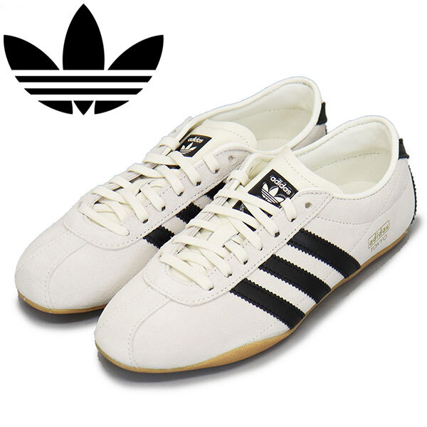 adidas (アディダス) JI0182 TOKYO W レディース スニーカー オフホワイト/コアブラック/ゴールドメタリック AD305 25.0cm拍卖