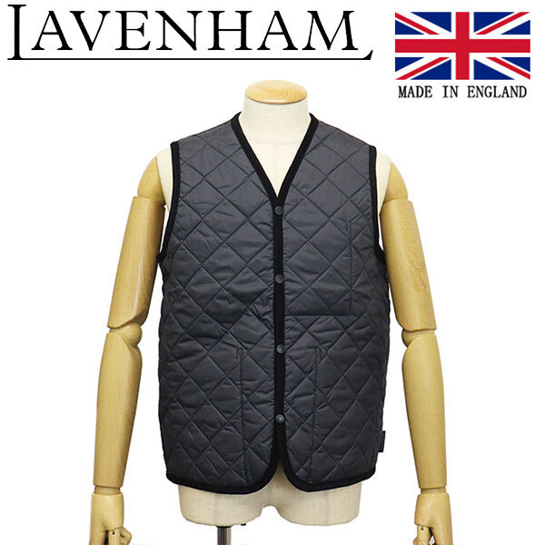 LAVENHAM (ラベンハム) LV6045 DUBLIN MENS 23 ダブリン メンズ キルティングベスト G95 LAMP BLACK イギリス製 LH021M拍卖