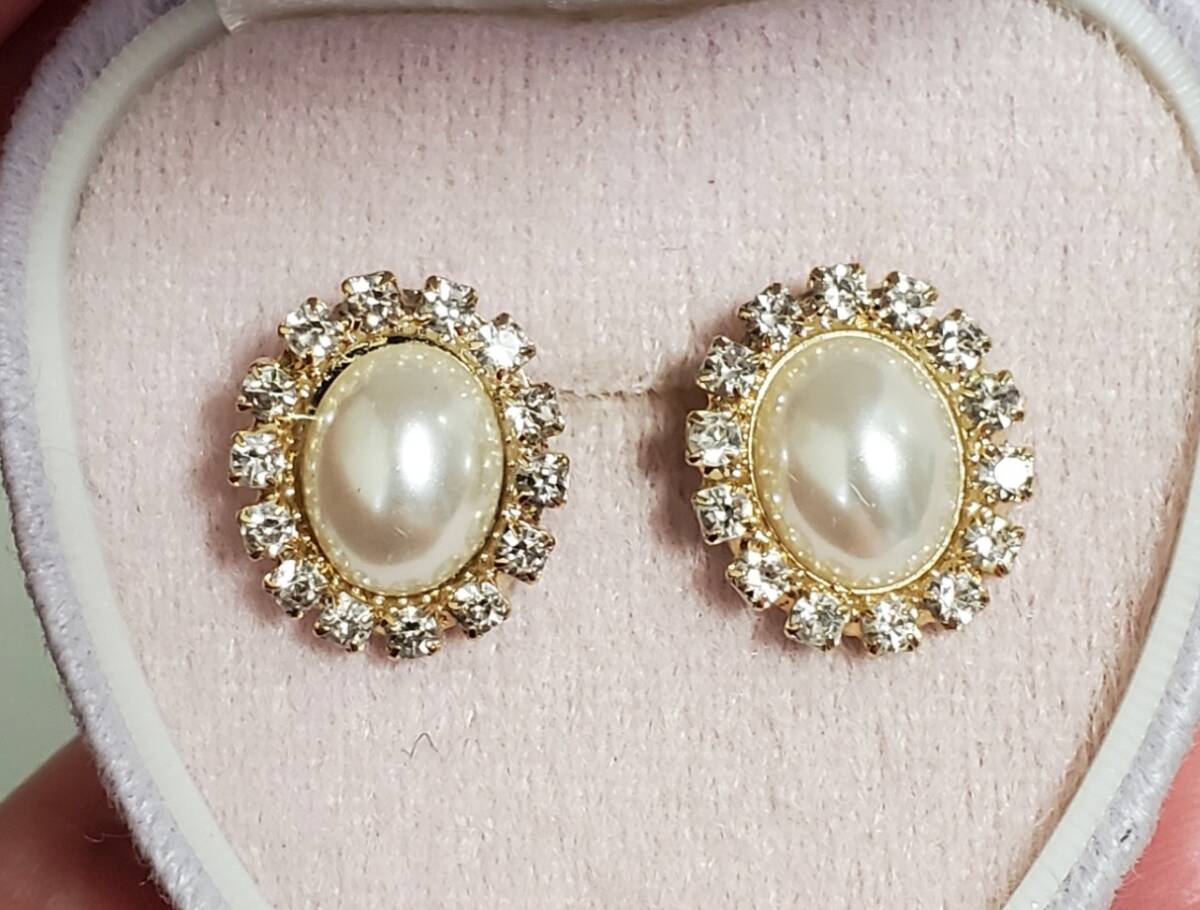 ラインストーン ピアス レディース 2,3g きれいめ拍卖