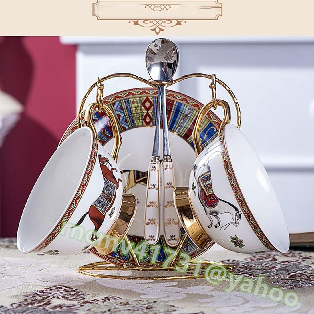 「81SHOP」 高品質 カップディッシュセットコーヒーカップ手作りの骨中国コーヒーカップ2pc拍卖