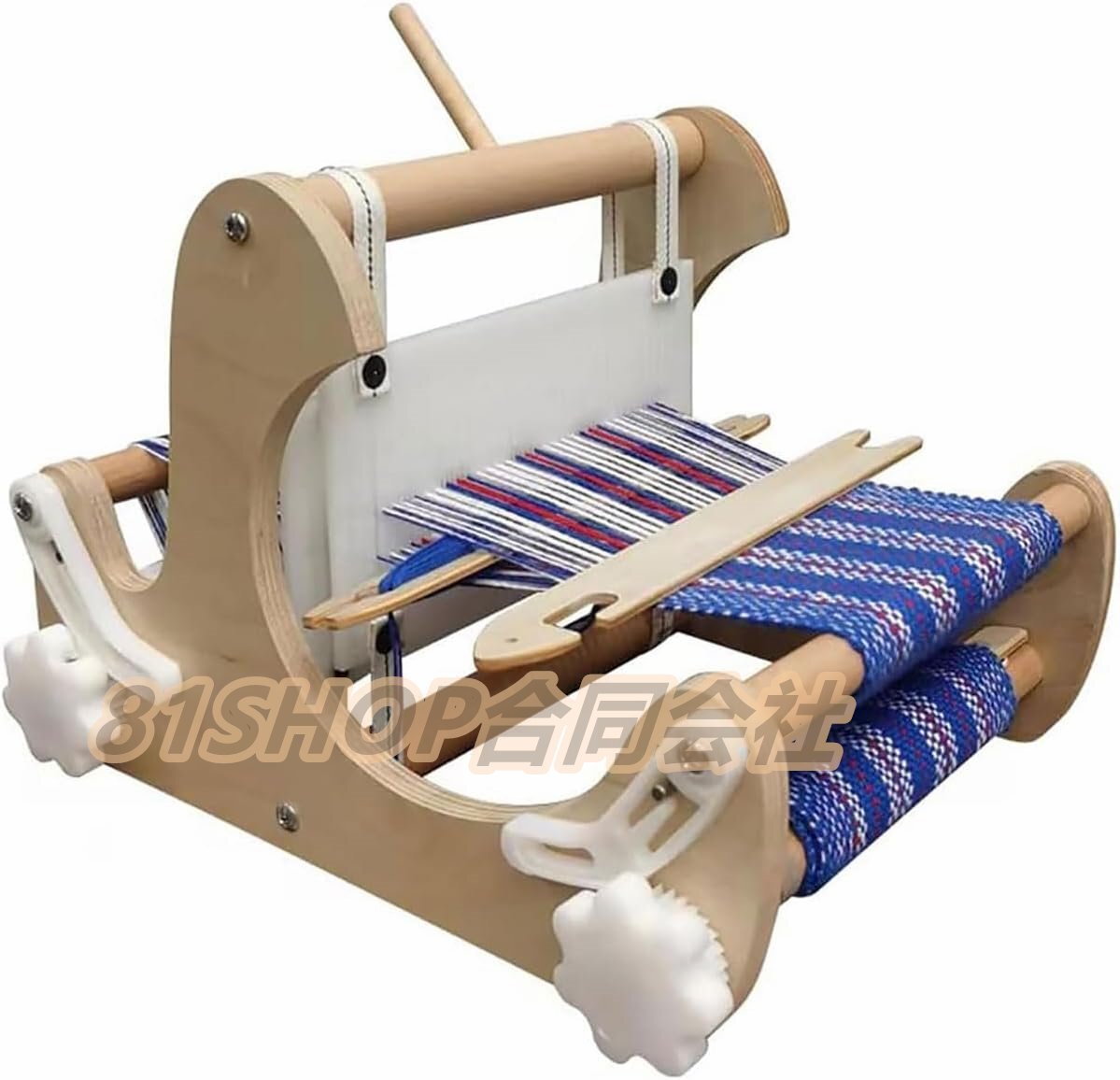 DIY手編み織機、デスクトップ木製織機キットシャトルとリジッドヘルド付き織り幅20CM初心者向けアートクラフトキット クラフトアーティスト拍卖