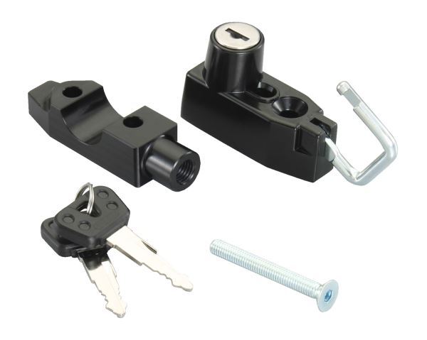 PCX150/160(KF47/KF30/KF18/KF12)用 ヘルメットホルダー/ヘルメットロック(M10ミラー穴取付/ブラック)|キタコ拍卖