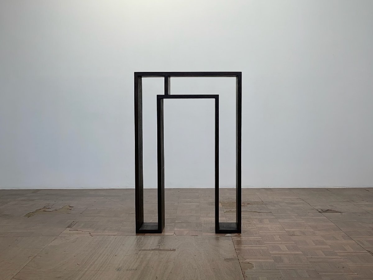 -od0299|THE CONRAN SHOP Ou Baholyodhin 名作 オーク無垢材 ミニマムコンソールミドルボードラック|シボネ カッシーナ コンランショップ拍卖