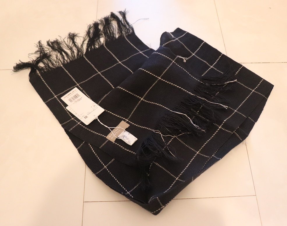 MARGARET HOWELLマーガレットハウエル新品麻マフラー英国製41800円拍卖