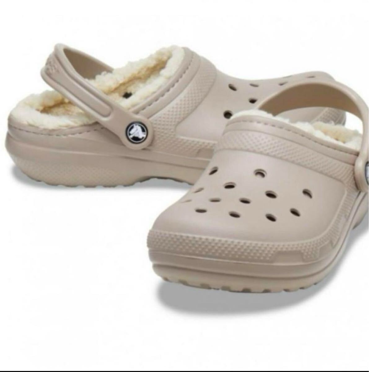 新品 27㎝ クロックス クラシック ラインド クロッグ ボア付き ベージュ 送料無料拍卖
