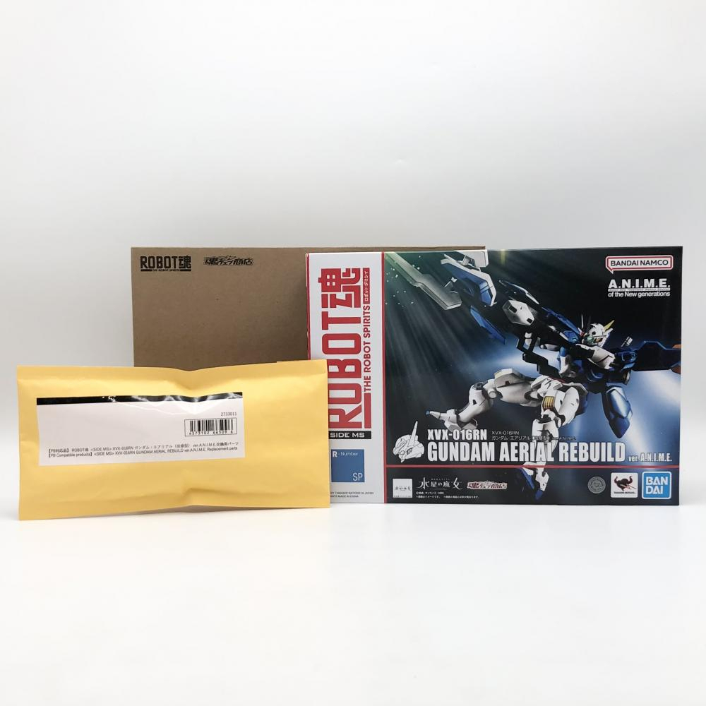【中古】開封 機動戦士ガンダム 水星の魔女 ROBOT魂 SIDE MS XVX-016RN ガンダム・エアリアル 改修型 ver.A.N.I.M.E. 修正パーツ付拍卖