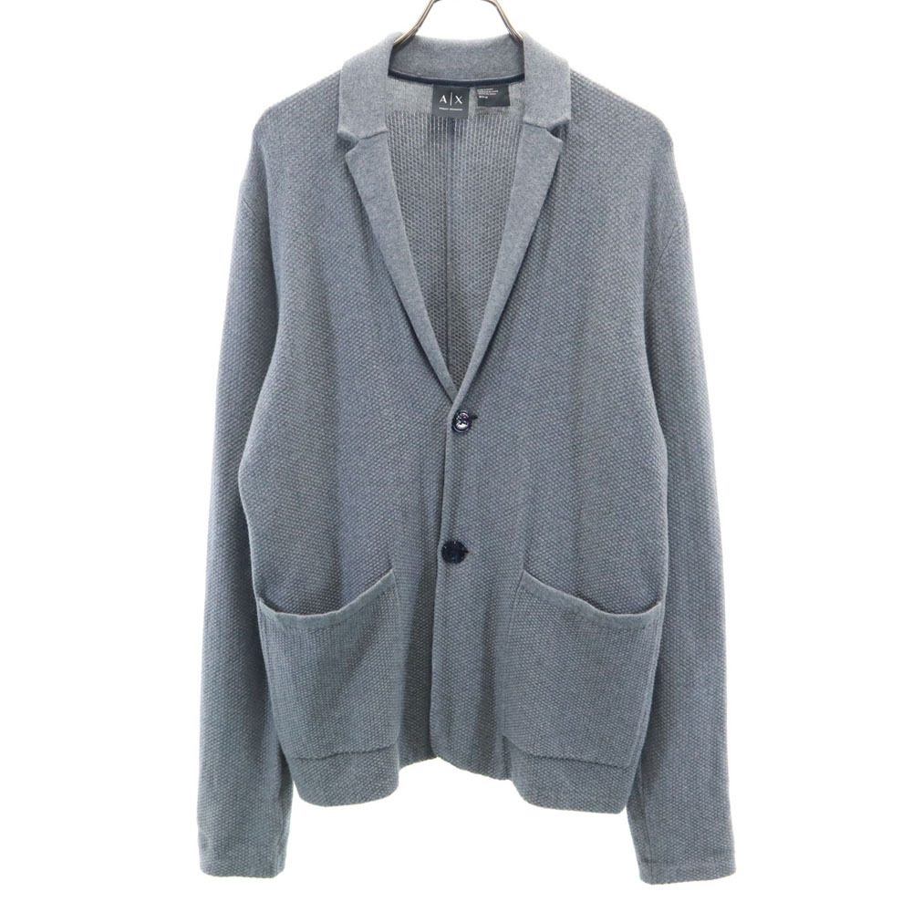 ARMANI EXCHANGE アルマーニエクスチェンジ 長袖 ニットカーディガン M グレー メンズ拍卖