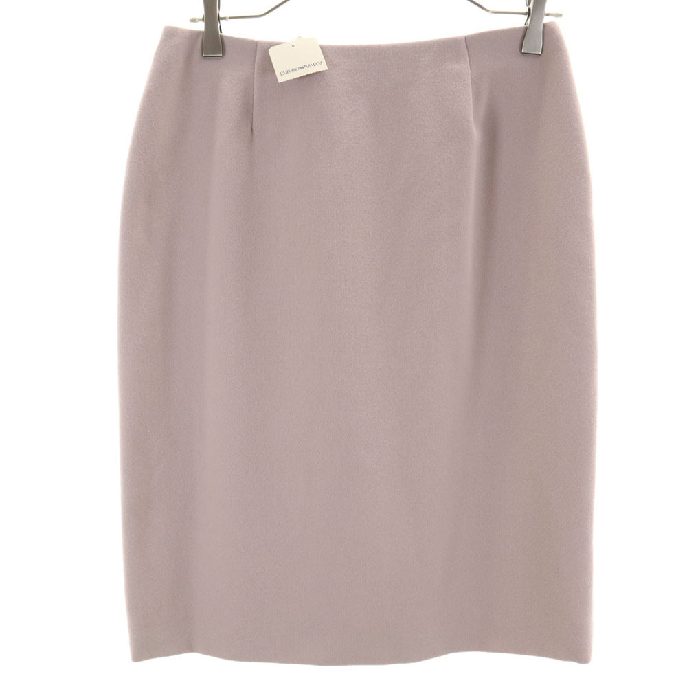 未使用 Emporio Armani エンポリオアルマーニ イタリア製 ミディ丈 タイトスカート 42 グレーパープル レディース拍卖