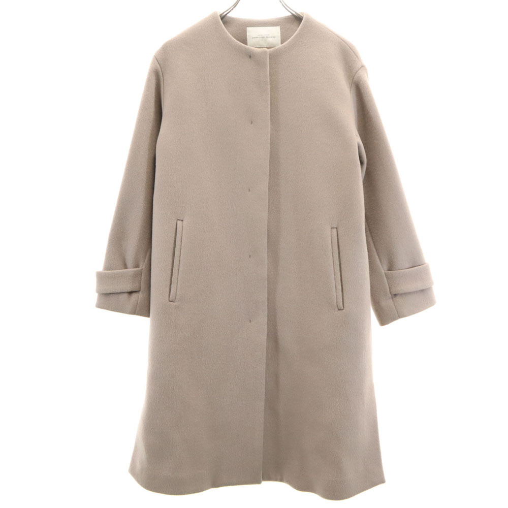 green label relaxing グリーンレーベルリラクシング ウールブレンド ノーカラー ステンカラーコート 36 UNITED ARROWS レディース拍卖