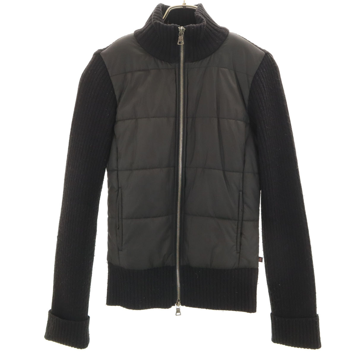 POLO JEANS COMPANY RALPH LAUREN ポロジーンズカンパニーラルフローレン 中綿切替 ニットジャケット S ブラック レディース拍卖