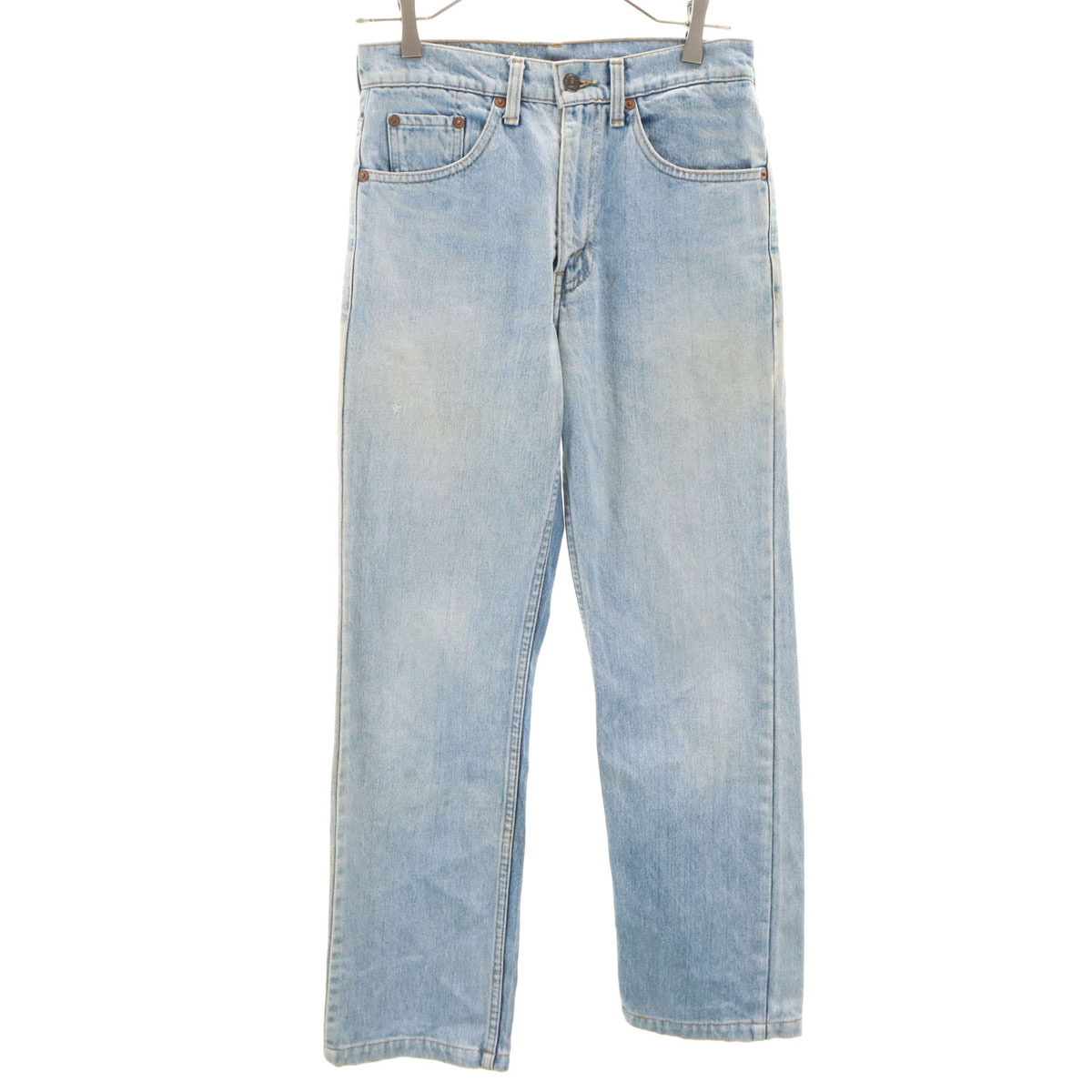 Levi's リーバイス 80s 515-0217 ヴィンテージ ストレートデニムパンツ W29 アイスブルー ジーンズ メンズ拍卖