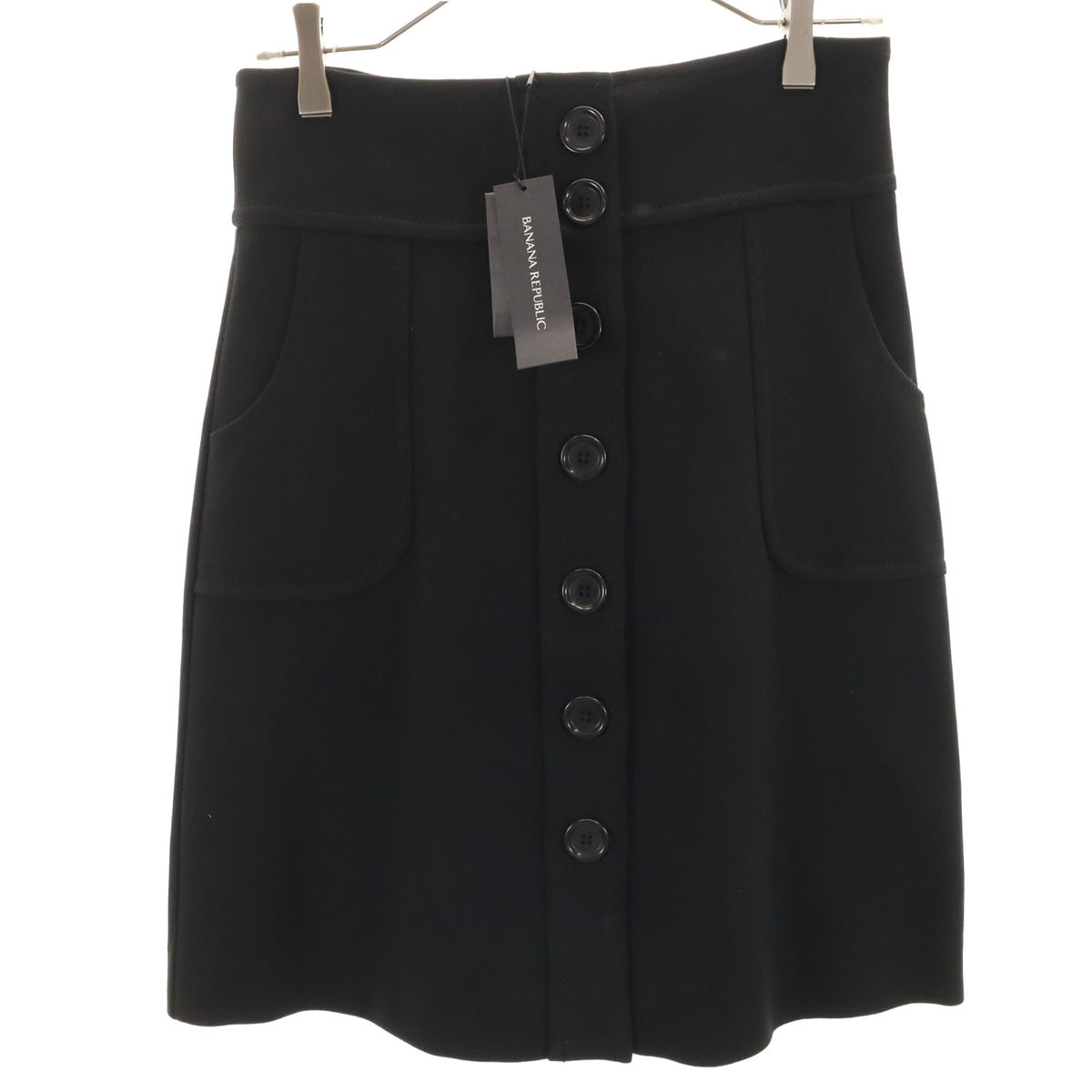 未使用 Banana Republic バナナリパブリック ミディ丈 タイトスカート 2 ブラック レディース拍卖