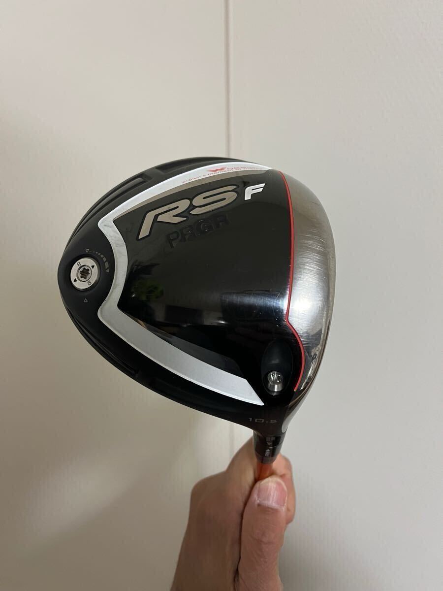 中古 大人気 DI-6 プロギア ルール適合 ギリギリフェース PRGR RS F 10.5度 DI-6 S フェードバイアスで操作性抜群 ツアーAD 純正カバーあり拍卖