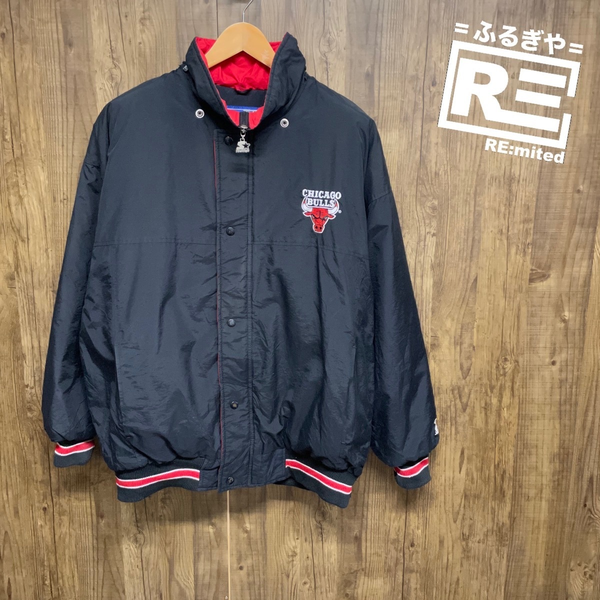 L STARTER スターター BULLS ナイロンジャケット 3821拍卖