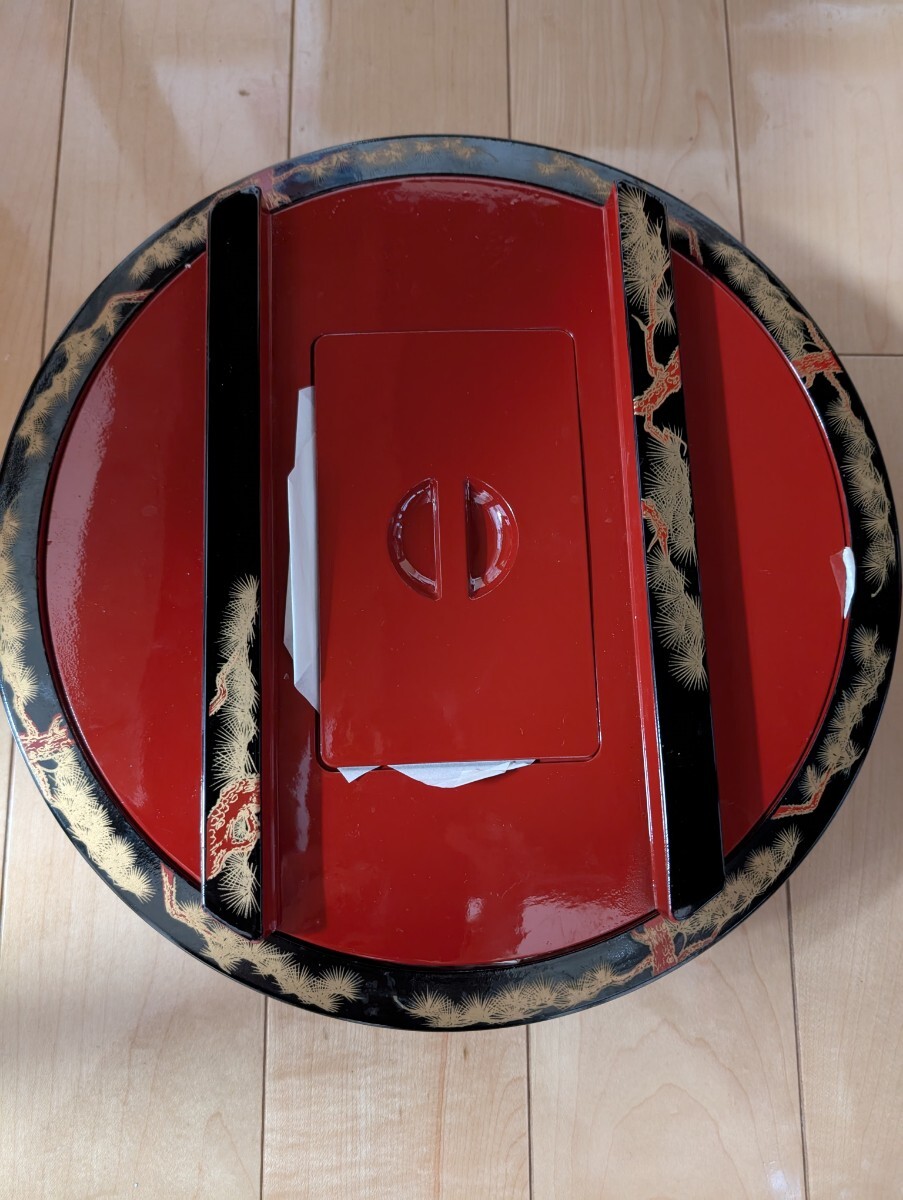 寿司桶(ご飯桶)小皿5枚、蓋、内側桶付き 未使用品拍卖