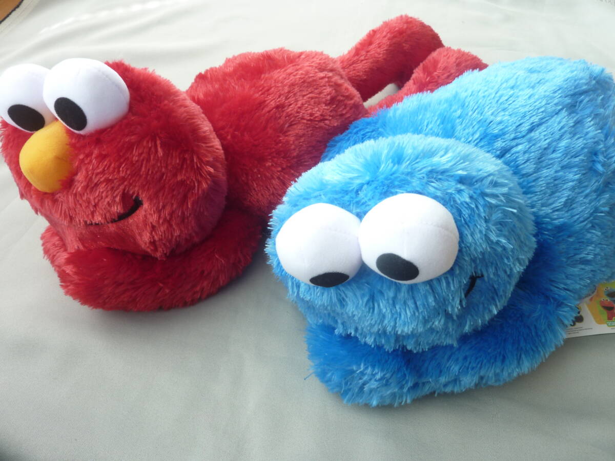 未使用 タグ付き セサミストリート お昼寝しようよ BIGぬいぐるみ 全2種 各1体拍卖