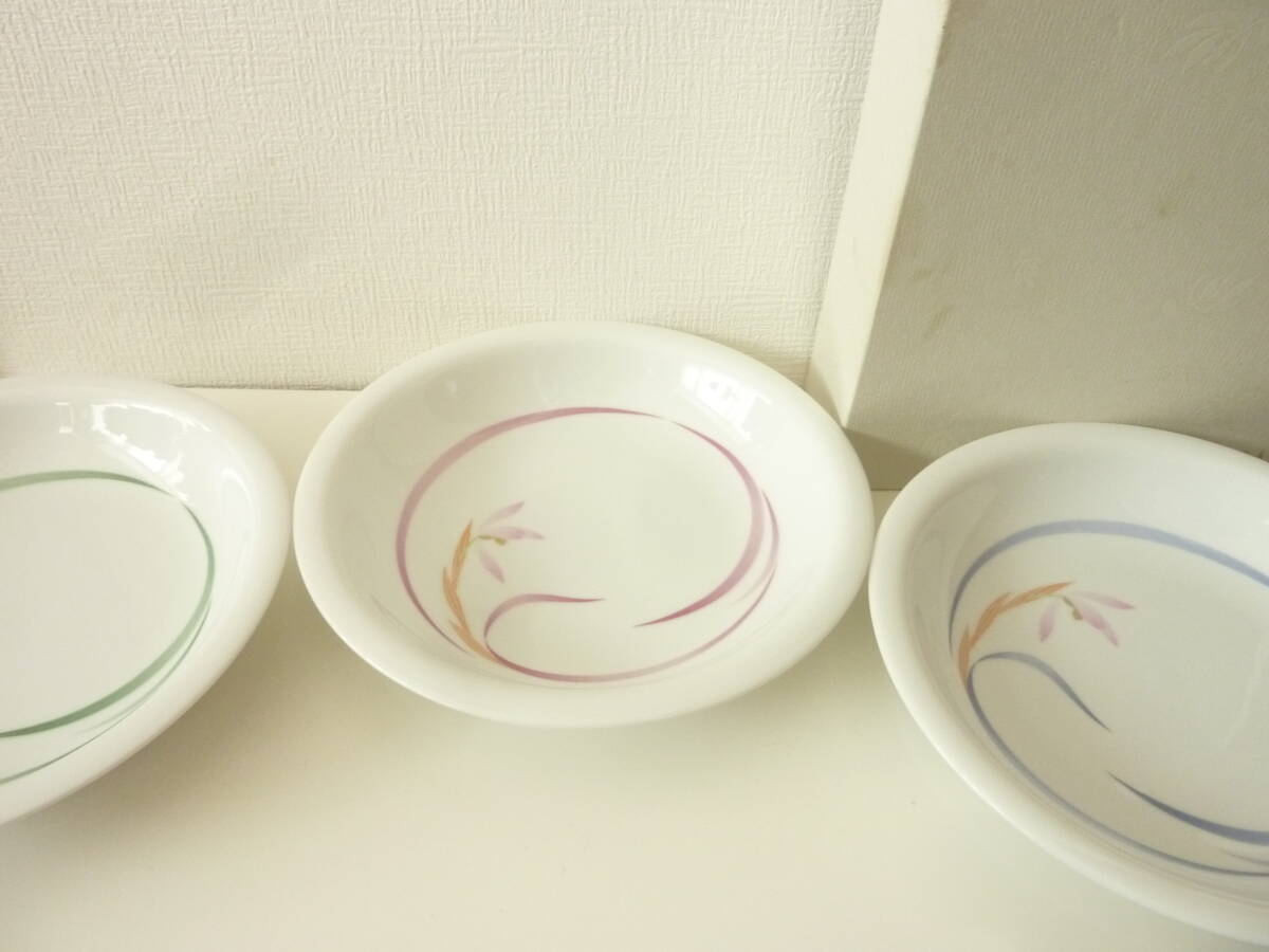 未使用 香蘭社 3色らん パスタ皿 3枚拍卖