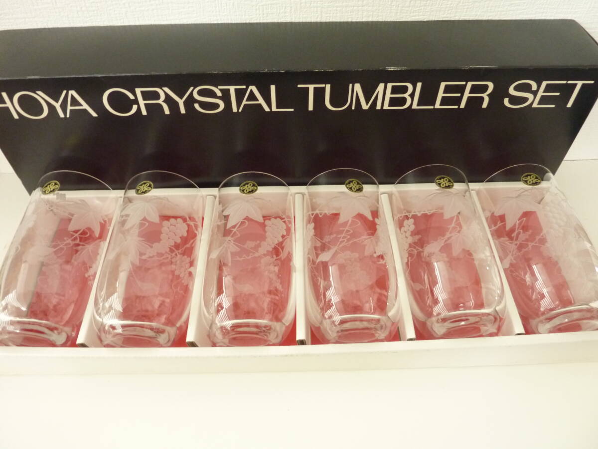 未使用 HOYAクリスタル タンブラー ウィスキー&ウォーター 270ml 6客拍卖