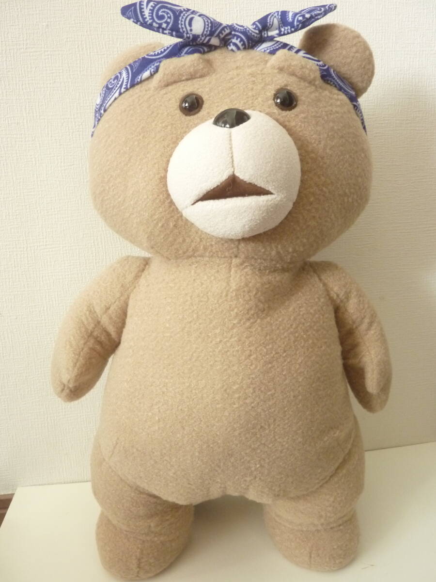 未使用 タグ付き Ted2 テッド 青バンダナ ぬいぐるみ XL プレミアム 全1種 1体拍卖