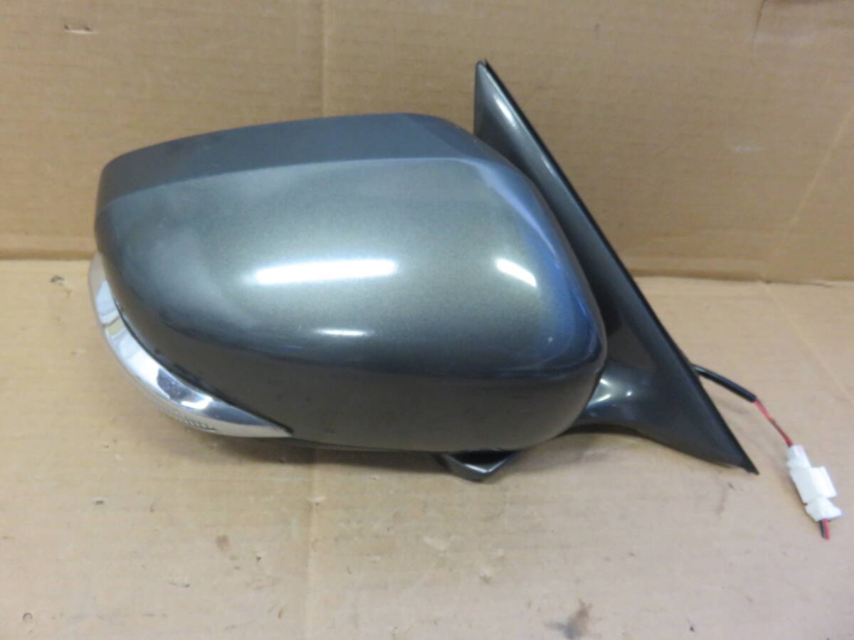 ★STD4233 日産フーガ/KY51/Y51 純正 ドアミラー サイドミラー KAT/右 運転席側 作動OK 拍卖