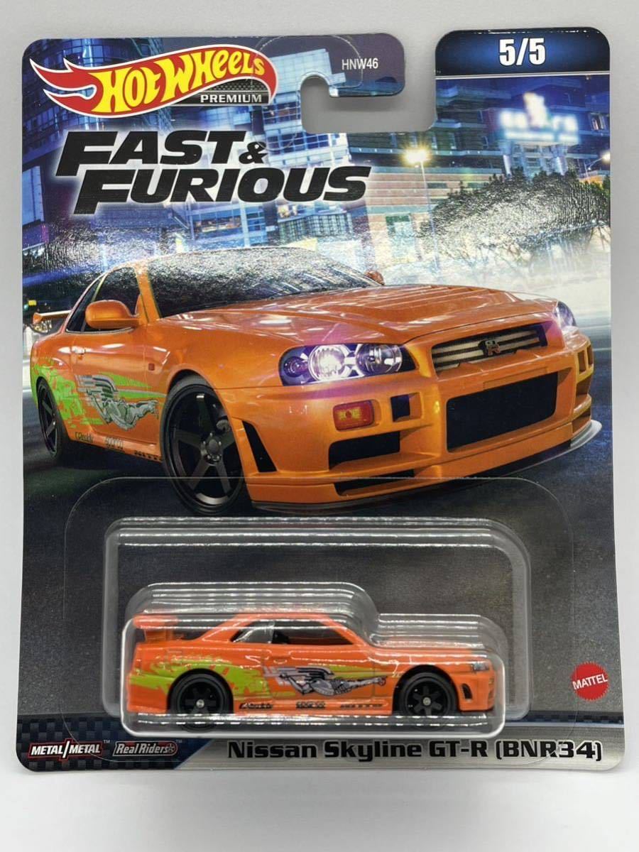新品 ホットウィール ワイルド スピード NISSAN SKYLINE GT-R BNR34 Hot Wheels 日産 スカイライン FAST&FURIOUS拍卖