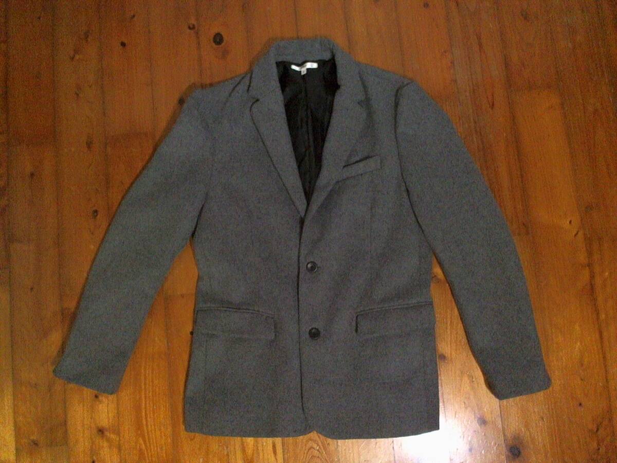 ☆インプローブス【imp】メルトン 微起毛 2ボタン テーラード ジャケット M グレー 灰色 拍卖