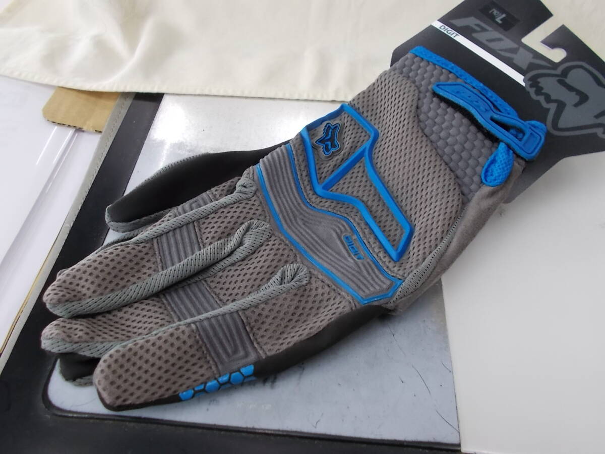 Fox フォックス Digit GLOVE L (10) size Blue サイクリング グローブ Lサイズ拍卖