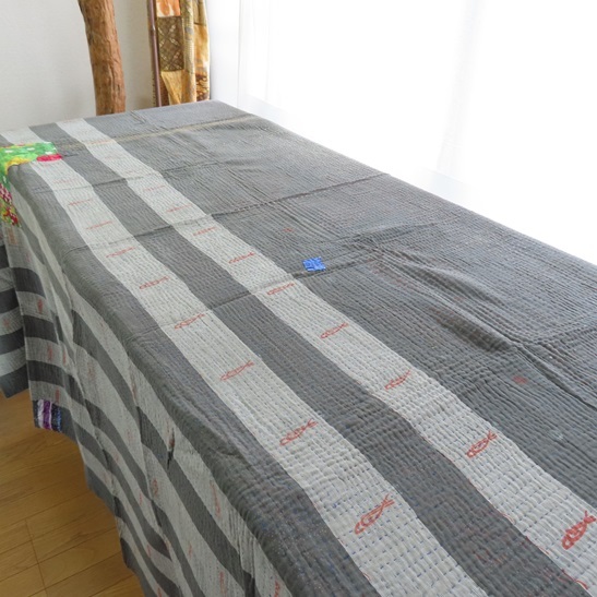 〓 新品 〓 マルチクロス 〓 マルチカバー ベッドカバー 刺し子 オールド生地 古布 エスニック アジアン 布 おしゃれ 〓T450拍卖