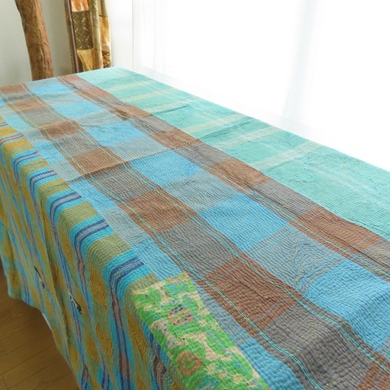 〓 新品 〓 マルチクロス 〓 マルチカバー ベッドカバー 刺し子 オールド生地 古布 エスニック アジアン 布 おしゃれ 〓T451拍卖