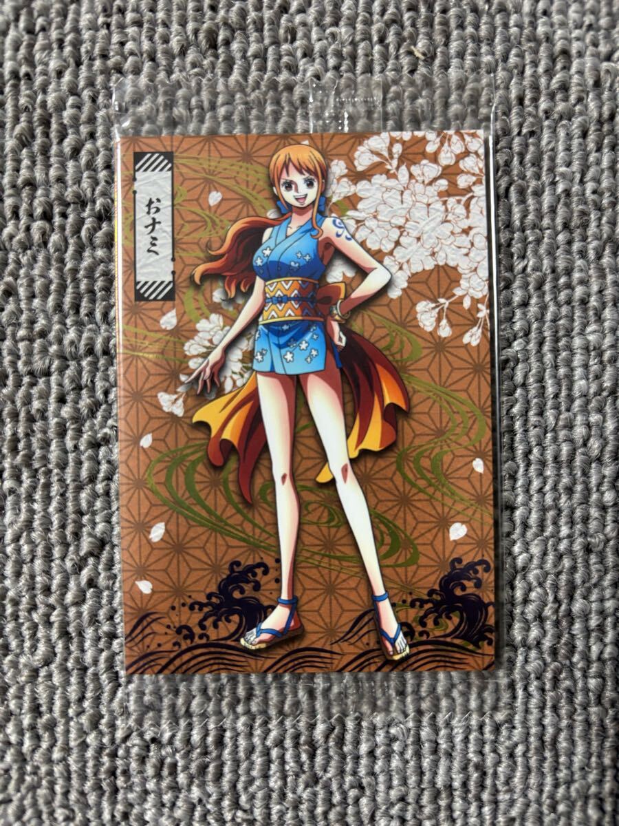 ワンピース ONE PIECE ウエハース カード 食玩 おまけ ワノ国 おナミ くノ一 ナミ No.3拍卖