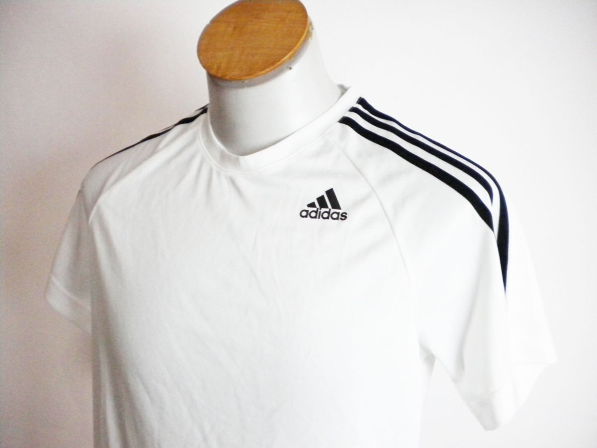新品♪★アディダス adidas オリジナルス 半袖Tシャツ ラグラン 白 ホワイト スリーライン メンズ 夏物 サイズM ★ 20404拍卖