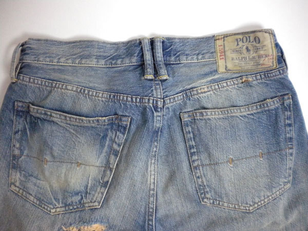 新品 ♪★ ラルフローレン クラッシュリペア ジーンズ ★15708拍卖