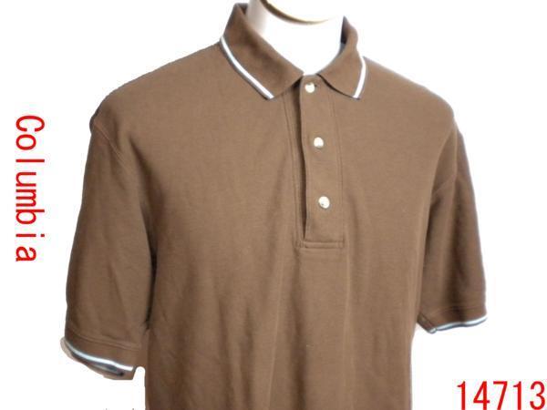 美品 ♪★ コロンビア 半袖ポロシャツ  茶色  S ★ 14713拍卖