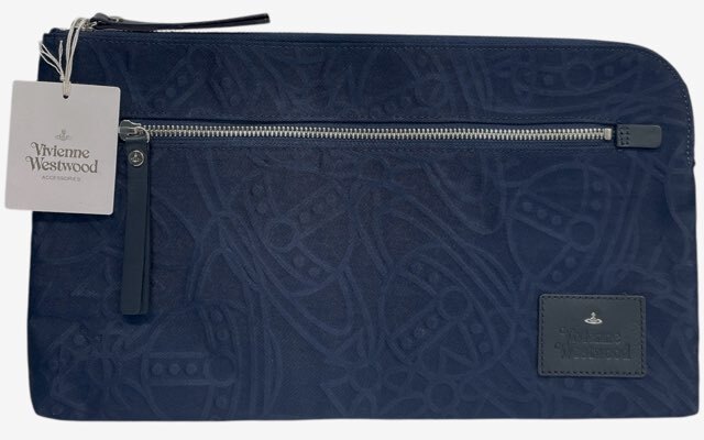 未使用 ヴィヴィアンウエストウッド VWB860 クラッチバッグ オーブ ネイビー 紺 Vivienne ヴィヴィアン 【中古】拍卖