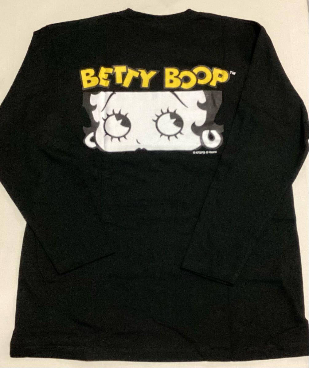 BETTY BOOP × VILLAGE VANGUARD別注長袖Tシャツ(ロンT)◎長期保管・デッドストック・未着用◎XLサイズ◇ベティ◆ベティちゃん拍卖