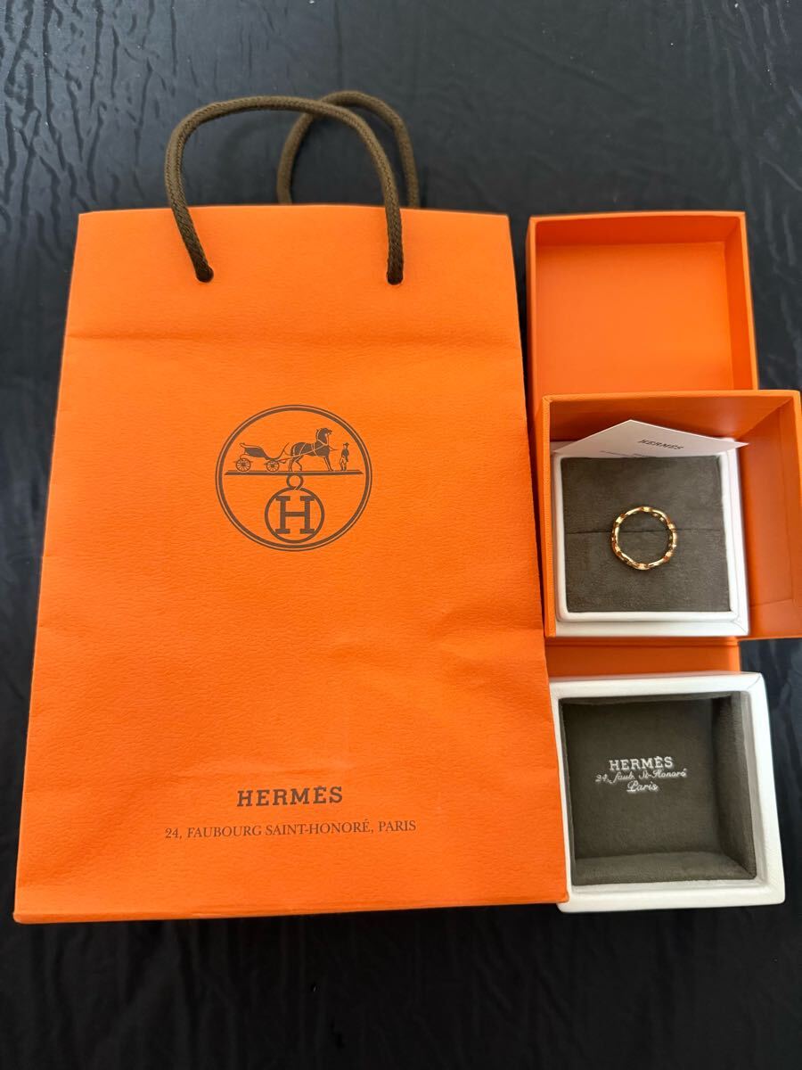 エルメス リング シェーヌダンクル アンシェネPM K18PGピンクゴールド リングサイズ53 指輪 拍卖