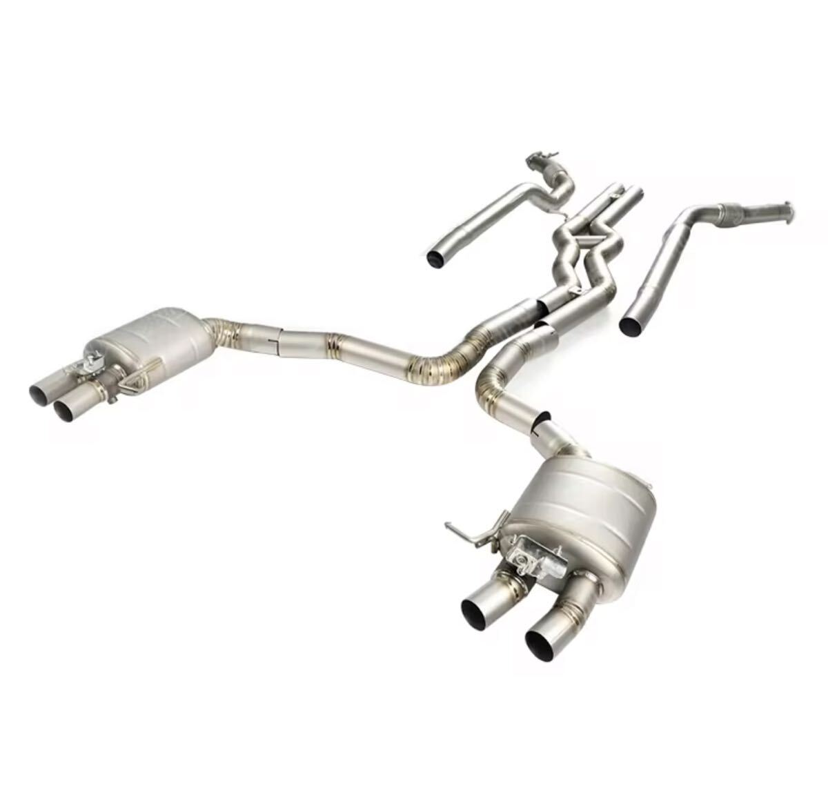 ★JTLD★ RS6 RS7 C8 可変バルブ マフラー パイプ 中間 カスタム バルブ アウディエアロ パーツ Sライン A6 A7拍卖