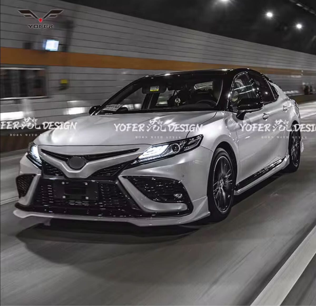 ★YOFER★ カムリ 70系 リップ ボディキット ディフューザー エアロ バンパー マフラー リップ スポイラー グリル トヨタ camry 70拍卖