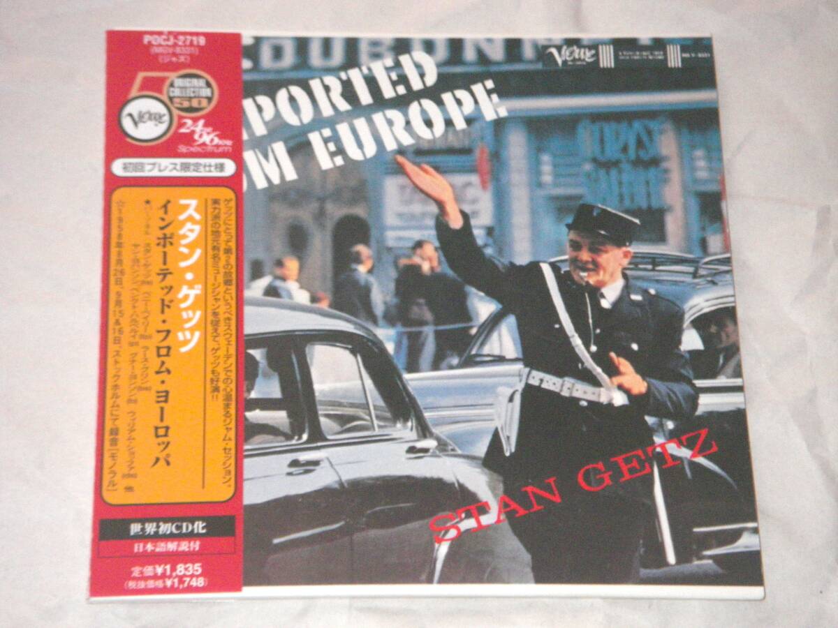 ●スタン・ゲッツ/STAN GETZ【IMPORTED FROM EUROPE】CD/紙ジャケ●拍卖