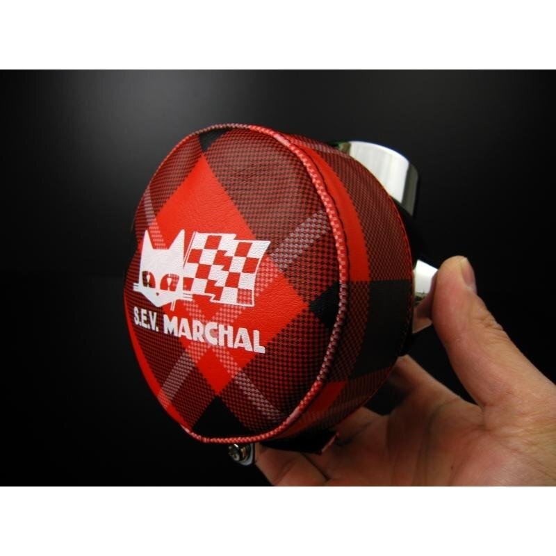 4Lモンキー ヘッドライトカバー マーシャルロゴ レッドタータン拍卖